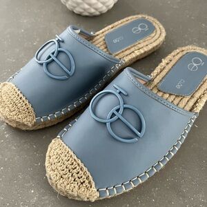 Clōe Chic Blue Espadrille Mules